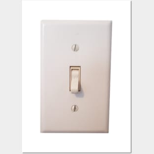 Photograph of Light Switch Turned Off Posters and Art